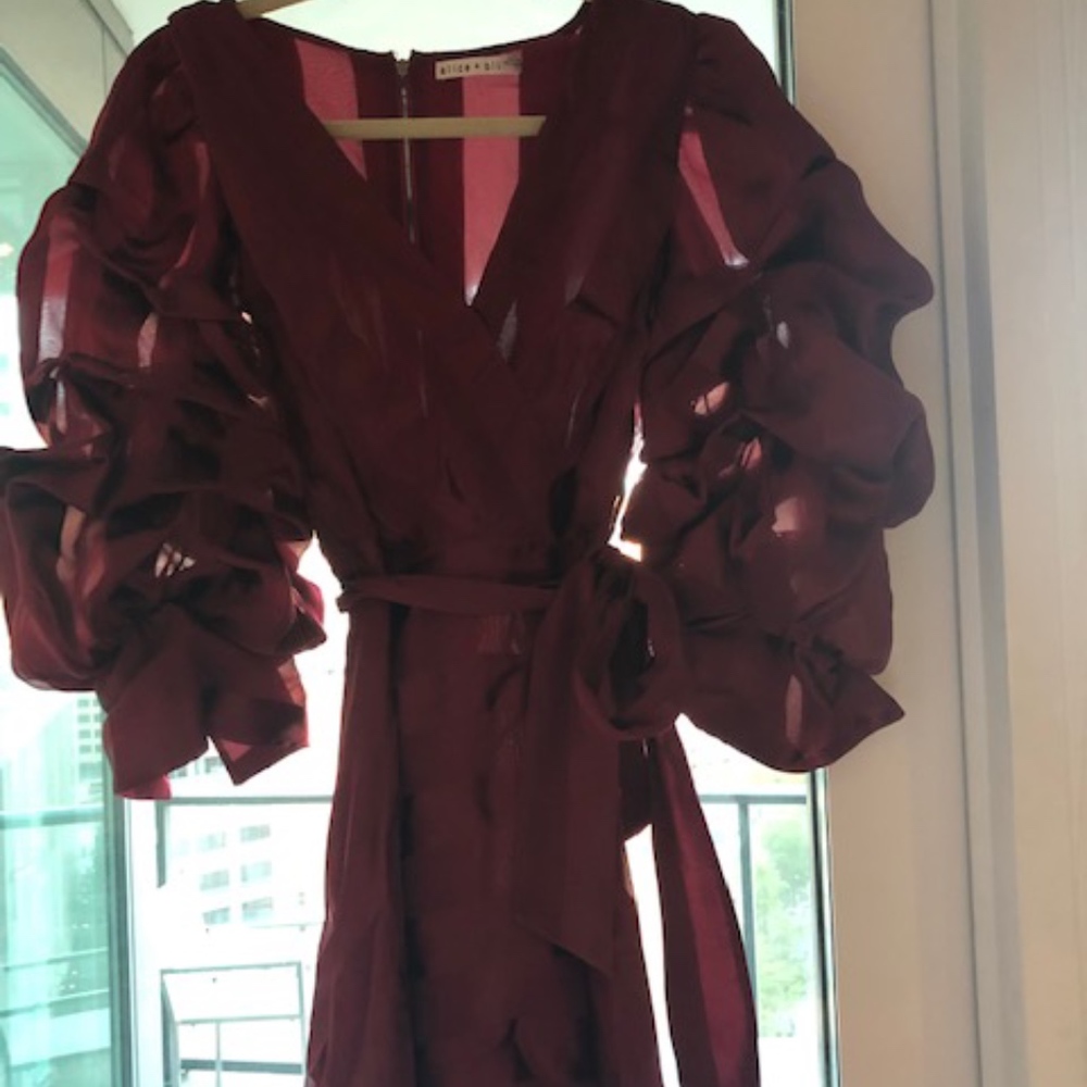 Alicia and Oliva Red "Santina" Dress